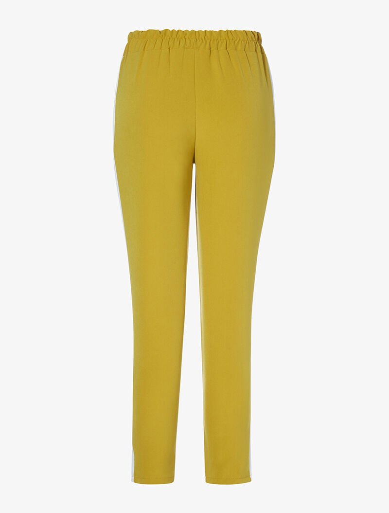 Jogging à liserés contrastants - moutarde - 2