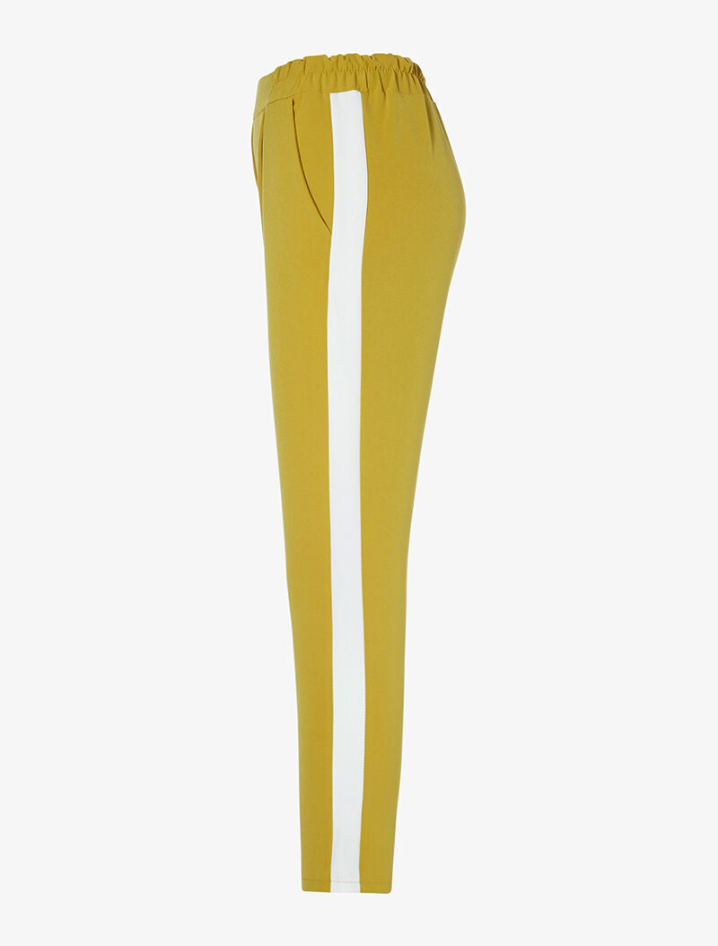 Jogging à liserés contrastants - moutarde - 3