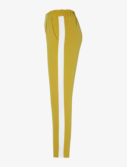 Jogging à liserés contrastants - moutarde - 3