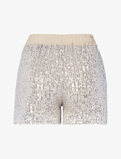 Short à sequins - beige - 2