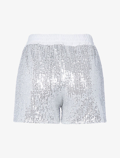 Short à sequins - blanc - 2