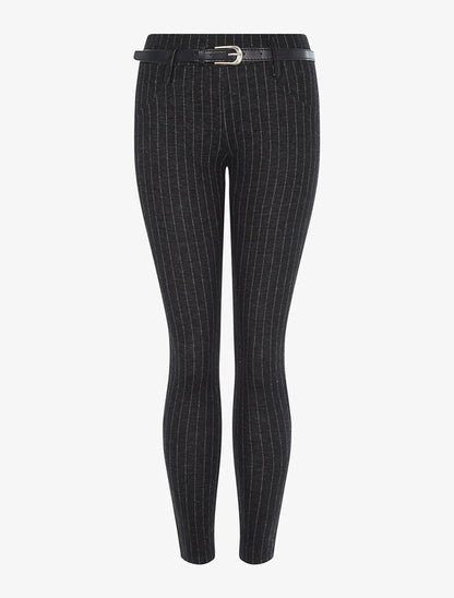 Pantalon effet laine - noir - 1