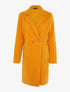 Manteau oversize en laine bouclette - orange - 3
