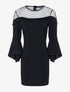 Robe courte volantée - noir - 3