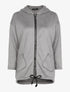 Manteau ample intérieur en maille bouclette - gris - 3