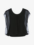 Top ample coupe boule - noir - 1