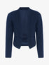 Veste à pans légèrement asymétrique - marine - 1