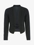 Veste à pans légèrement asymétrique - noir - 1