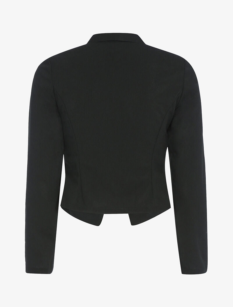 Veste à pans légèrement asymétrique - noir - 2