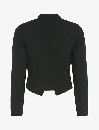 Veste à pans légèrement asymétrique - noir - 2