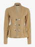 Veste à côtés volantés - camel - 1