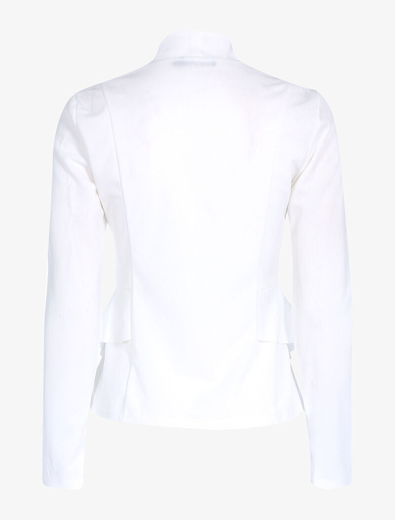 Veste à côtés volantés - blanc - 2