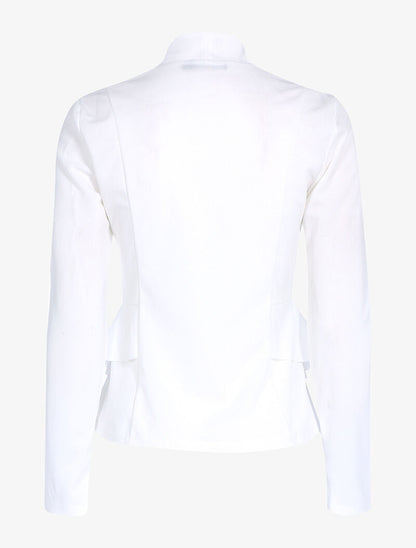 Veste à côtés volantés - blanc - 2