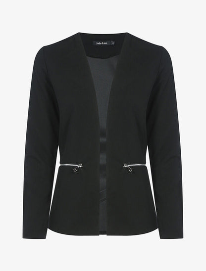 Veste légère coupe droite - noir - 3