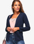 Veste légère coupe droite - bleu nuit - 1