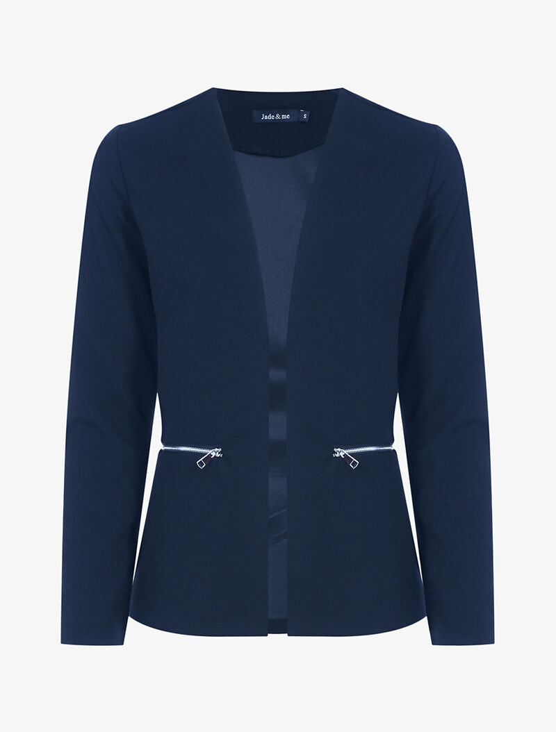 Veste légère coupe droite - bleu nuit - 4