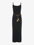 Robe longue à côtés fendus - noir - 1