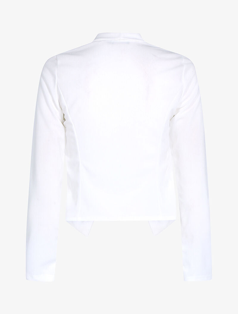 Veste à pans légèrement asymétrique - blanc - 2
