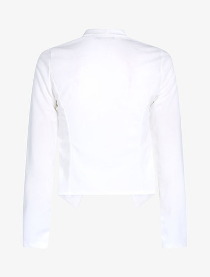 Veste à pans légèrement asymétrique - blanc - 2