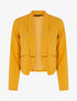 Veste à pans légèrement asymétrique - moutarde - 1