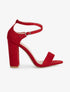 Sandales à bride croisée - rouge - 5