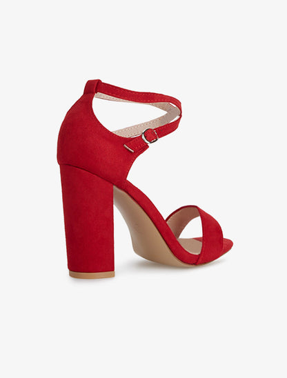 Sandales à bride croisée - rouge - 4