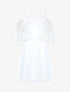 Robe en tulle à bords frangés - ecru - 3