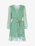 Robe en voile à imprimé fleuri - vert - 3