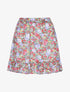 Jupe courte à imprimé printanier - écru/vert - 1
