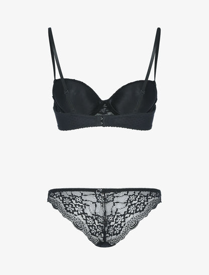 Ensemble bi matière - noir - 2