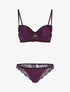 Ensemble bi matière - violet - 3