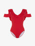 Monokini à volants - rouge - 3