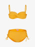 Bikini à culotte lacée - jaune - 1