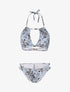 Bikini à brassière fendue - bleu charrette - 1