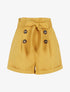 Short taille haute paper bag - moutarde - 5