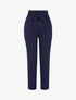 Pantalon taille haute à plis permanents - bleu nuit - 1