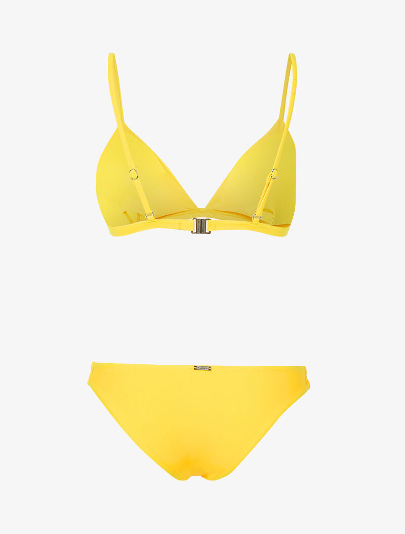 Bikini basique triangle - jaune - 2