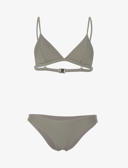 Bikini basique triangle - taupe - 1