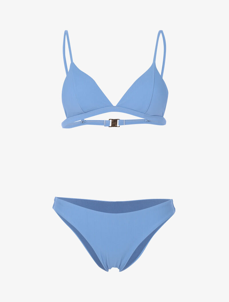 Bikini basique triangle - bleu - 1