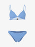 Bikini basique triangle - bleu - 1