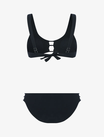 Bikini uni basique - noir - 2