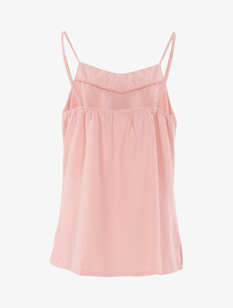 Top à encolure avec passants - rose - 2