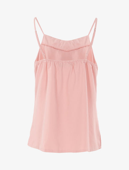 Top à encolure avec passants - rose - 2