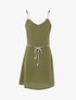 Robe à bretelles style cordes - kaki - 1