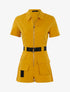 Combishort à détails contrastants - jaune - 1