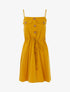 Robe à poitrine ornée de poches - jaune - 1