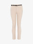 Pantalon uni ceinturé - beige - 3
