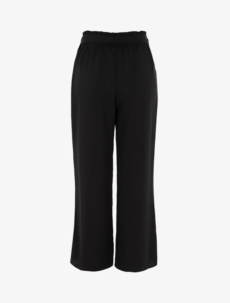 Pantalon fluide coupe large - noir - 2