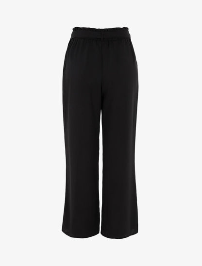 Pantalon fluide coupe large - noir - 2