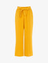 Pantalon fluide coupe large - jaune - 3